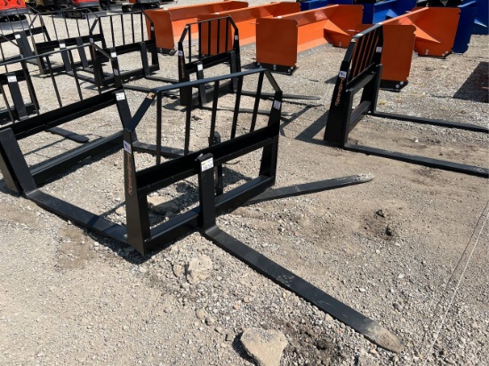 Unused 48” Tomahawk Skid Loader Pallet Forks