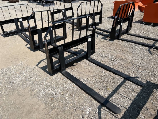 Unused 48” Tomahawk Skid Loader Pallet Forks