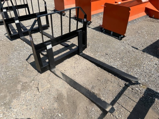 Unused 48” Tomahawk Skid Loader Pallet Forks