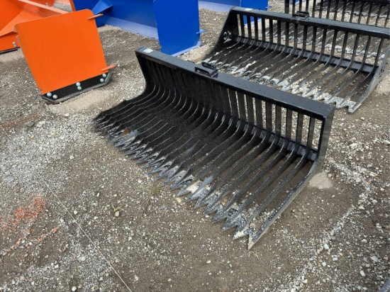 Unused 72" KC Skid Loader Material Bucket