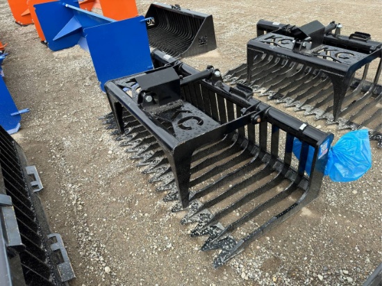 Unused 72" KC Skid Loader Clamp Bucket
