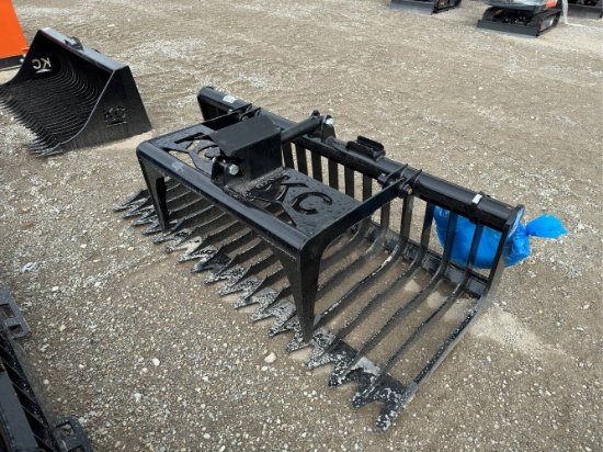 Unused 72" KC Skid Loader Clamp Bucket