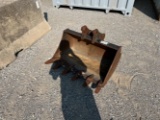 36” Mini Excavator Bucket with Teeth