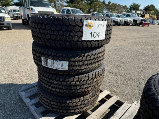 (4) Goodyear Wrangler All-Terrain Kevlar Radial Tubeless 265/70R17 Tires