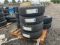 (4) Goodyear Wrangler Radial Tubeless P225/70R15 Tires