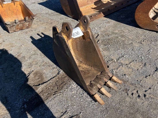 16” Used Backhoe Bucket with Teeth