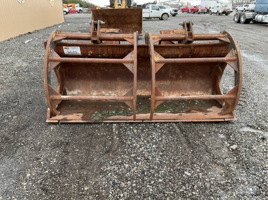 8’ Loader Hydraulic Grapple Bucket