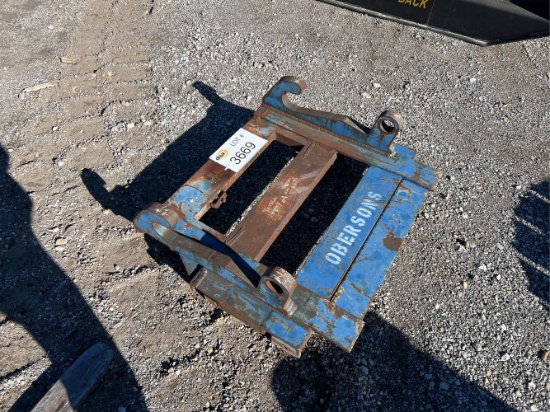 Loader Quick Attach Mount Plate