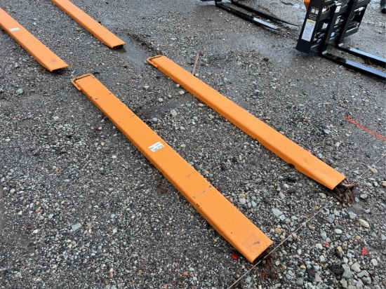 Unused 7’ Wolverine Pallet Fork Extensions