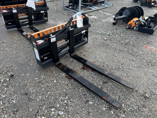 Unused 48” Wolverine Hydraulic Pallet Forks