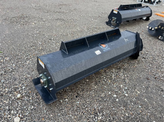 Unused 72” Wolverine TL-12 Skid Loader Rototiller