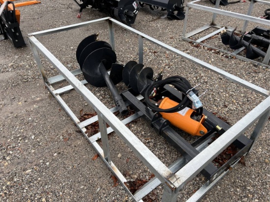 Unused Wolverine ADB-13 Skid Loader Auger, 12” Bit , 18” Bit