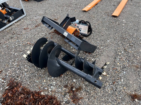 Unused Wolverine ADB-13 Skid Loader Auger, 12” Bit , 18” Bit