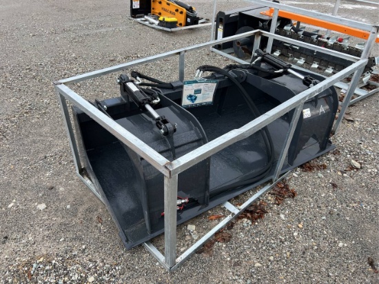 Unused 72” Wolverine GB-11 Skid Loader Grapple Bucket
