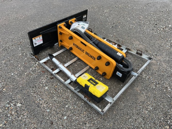 Unused Wolverine ZW-750 Skid Loader Concrete Breaker