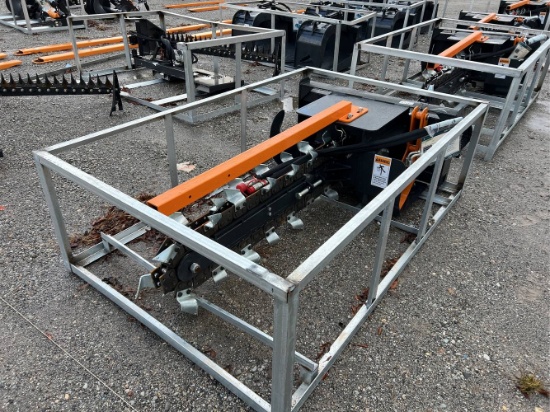 Unused 48” Wolverine TCR-12 Skid Loader Trencher