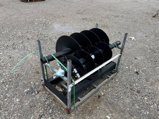 Unused JCT Skid Loader Auger, 12” Bit, 18” Bit