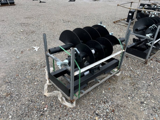 Unused JCT Skid Loader Auger, 12” Bit, 18” Bit