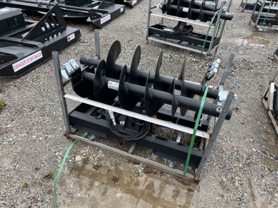 Unused JCT Skid Loader Auger, 12” Bit, 18” Bit