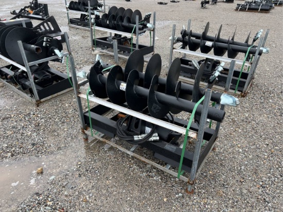 Unused JCT Skid Loader Auger, 12” Bit, 18” Bit