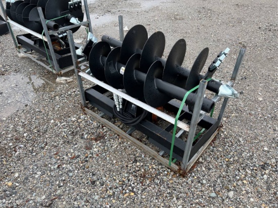 Unused JCT Skid Loader Auger, 12” Bit, 18” Bit
