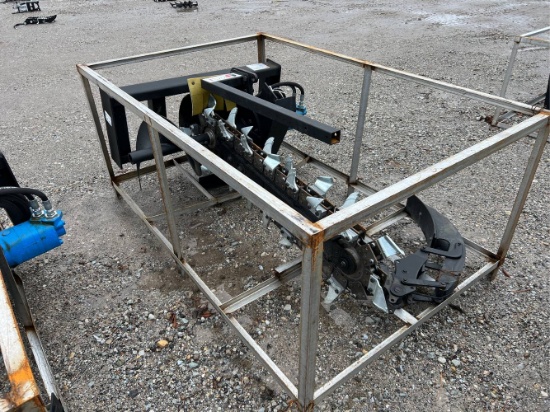 Unused 52” JCT Skid Loader Hydraulic Trencher, Unused 15” Ripper Pin
