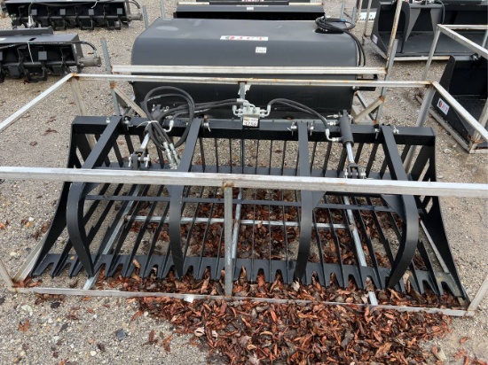 Unused 84” JCT Skid Loader Grapple Bucket