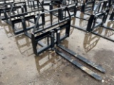Unused 48” Kivel Skid Loader Pallet Forks