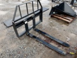 Unused 48” Kivel Skid Loader Pallet Forks