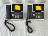 (2) Yealink SIP T54W Office Phones