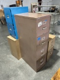 (4) Metal Filing Cabinets