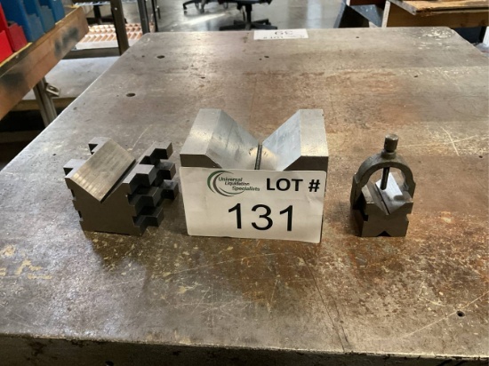 (3) Machinist  V- Clamping Blocks 1", 1 1/2", 2 1/2"