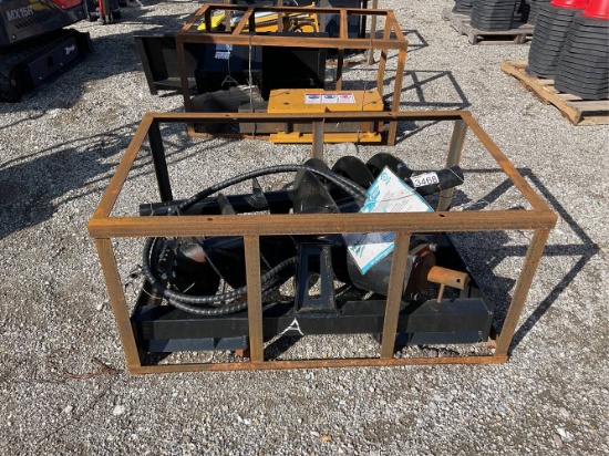 Unused AGT Heavy Duty Skid Loader Auger, 12” Bit, 14” Bit
