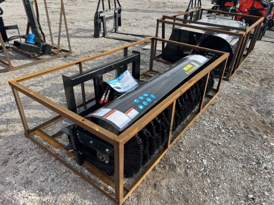 Unused 2024 Mower King Hydraulic Angle Broom
