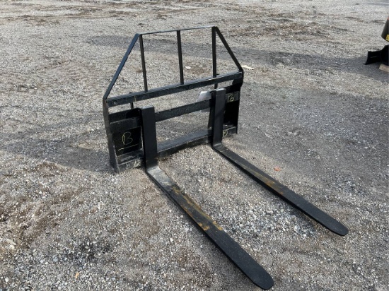Unused 2024 AGT 48” Pallet Fork Skid Loader Attachment