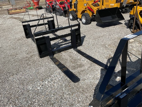 Unused 48” Skid Loader Pallet Forks