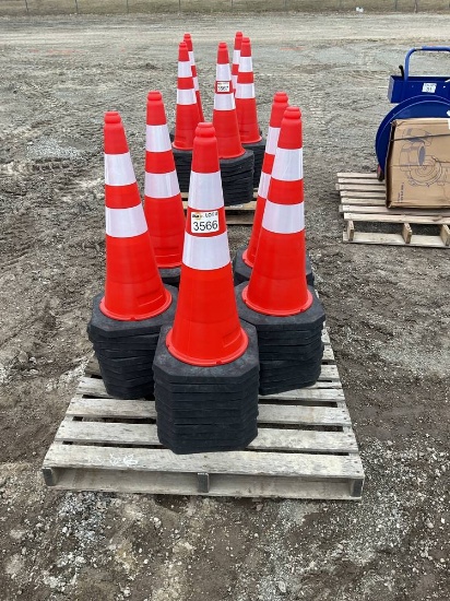 Unused (50) 14” Reflective Traffic Cone