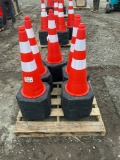 Unused (50) 14” Reflective Traffic Cone