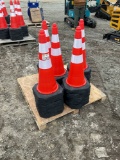 Unused (49) 14” Reflective Traffic Cone