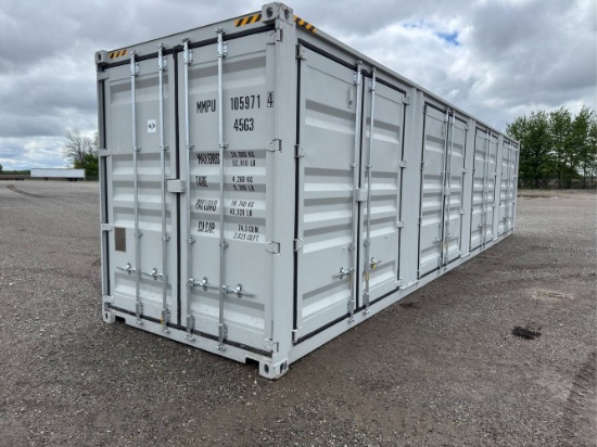 40’ Four Door Side Shipping Container