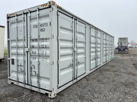 40’ 4 Door Shipping Container