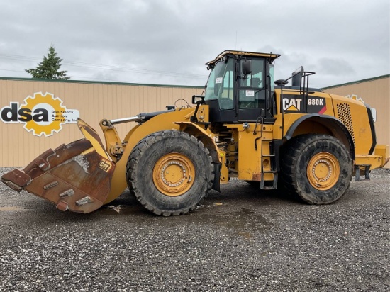 2013 CAT 980K Rubber Tired Loader