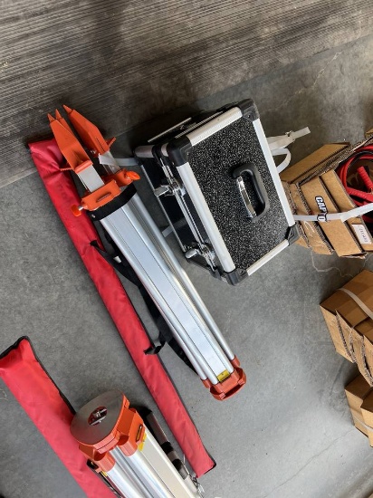 Unused HW12Rotary Level Laser, with Tripod, Measuring Stick