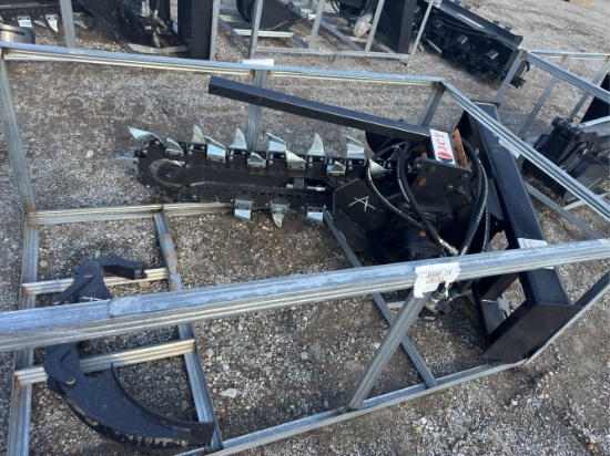 Unused 64” JCT Skid Loader Trencher