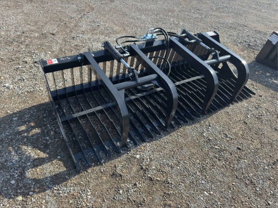 Unused 84” JCT Skid Loader Grapple Bucket
