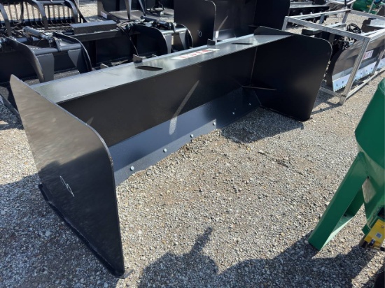 Unused 84” Skid Loader Snow Push Box