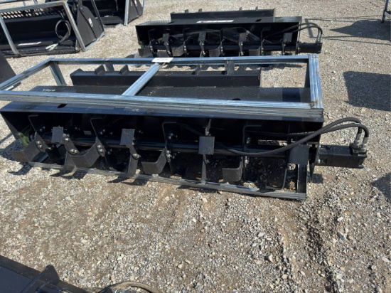 Unused 72” JCT Skid Loader Rototiller