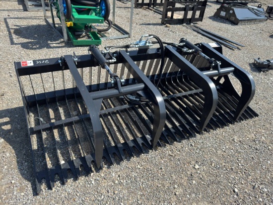 Unused 84” JCT Skid Loader Grapple Bucket
