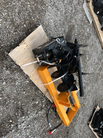 New Unused 2025  Captok  Skid Loader Post Hole Auger Kit