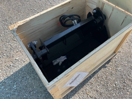 Unused 35” Mini Walk Behind Skid Steer Bucket